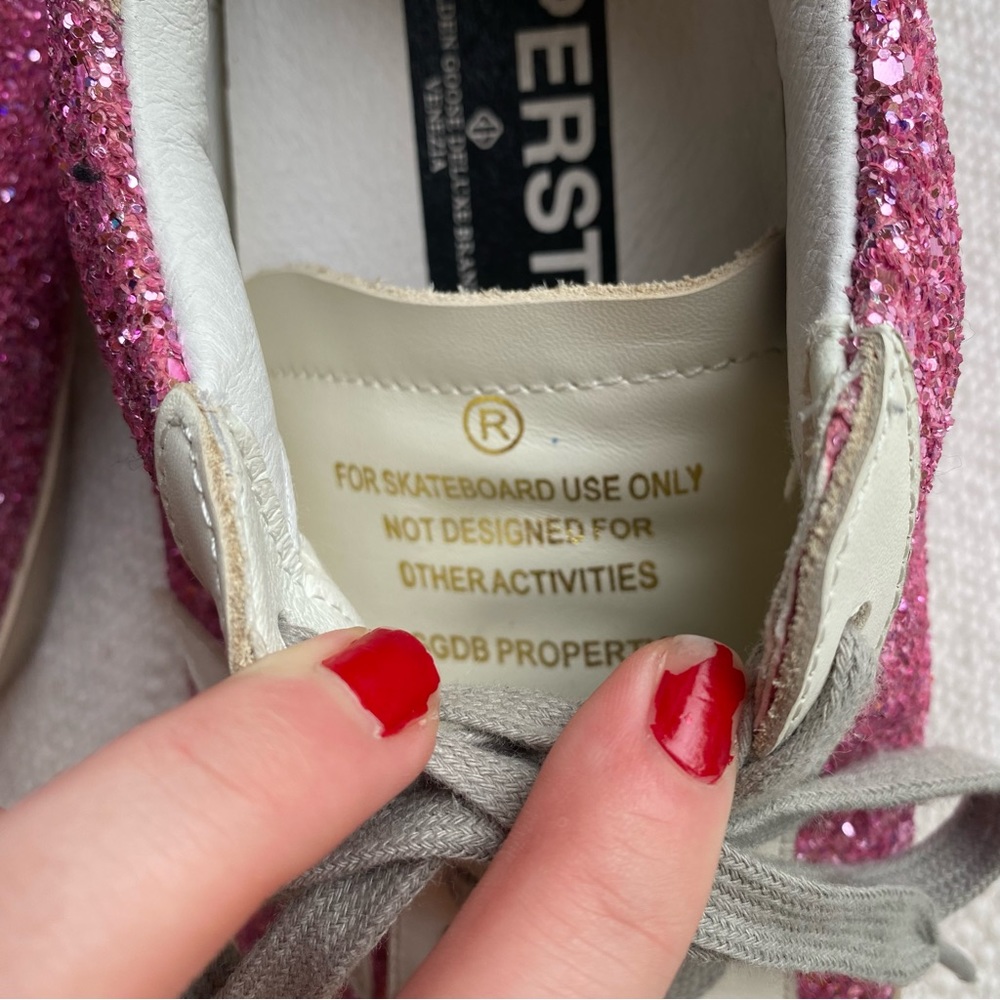 GOLDEN GOOSE
Superstar leather sneakers pink glitter shoes size 40 - Picture 5 of 15